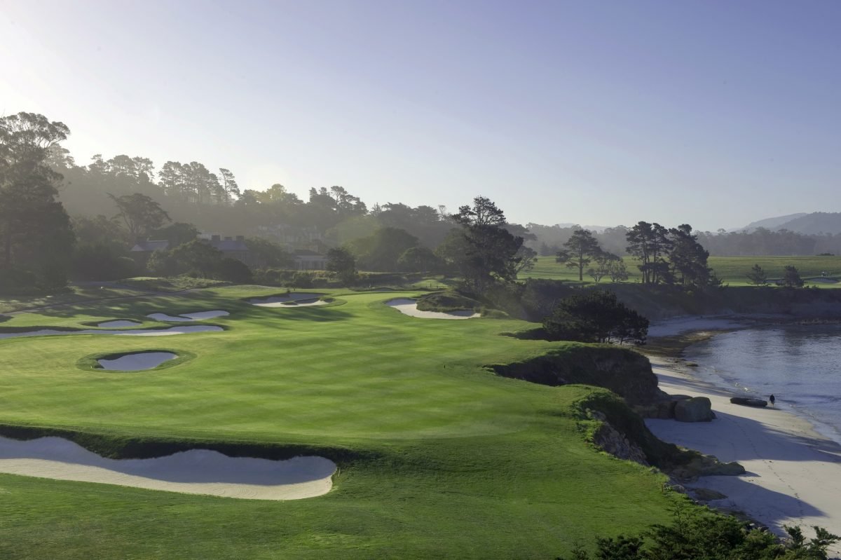 Pebble Beach Golf Links beside Stillwater Cove